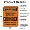 Signmission Combustible Dust Area Bilingual OSHA Warning Sign, Plastic, 12in W x 18in L, 2PK OS-2PACK-WS-P-1218-L-12524 - alternate 3